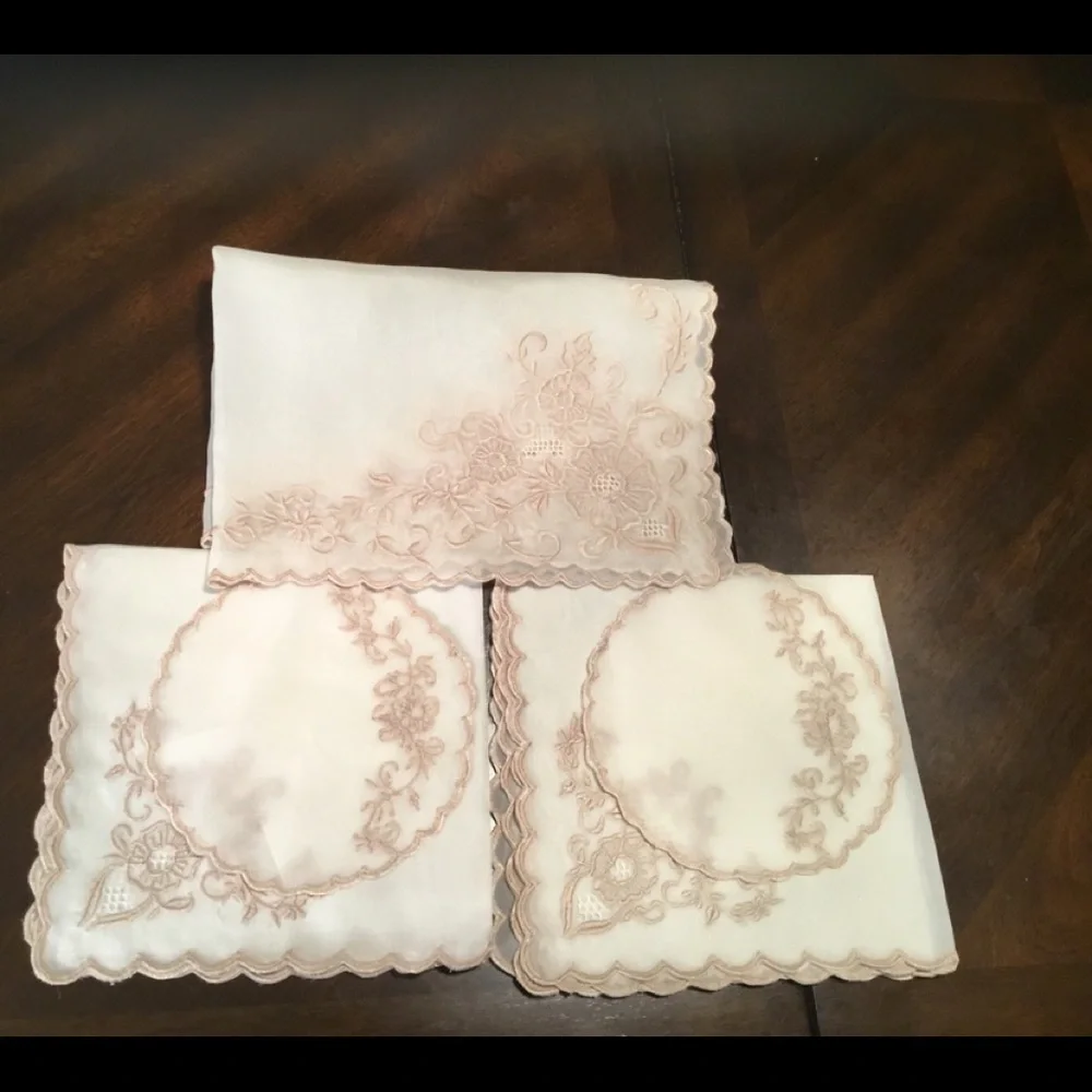 Luxury VINTAGE‎ SILK TABLECLOTH FOR 2